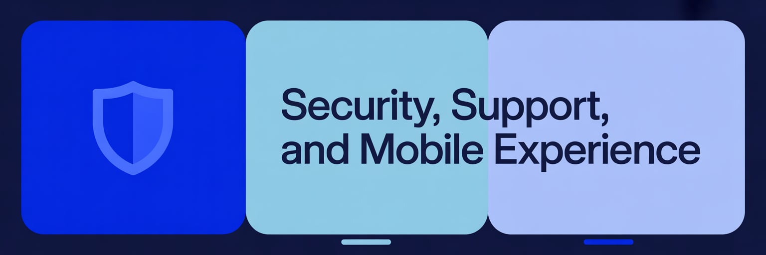 Security, Support, and Mobile Experience